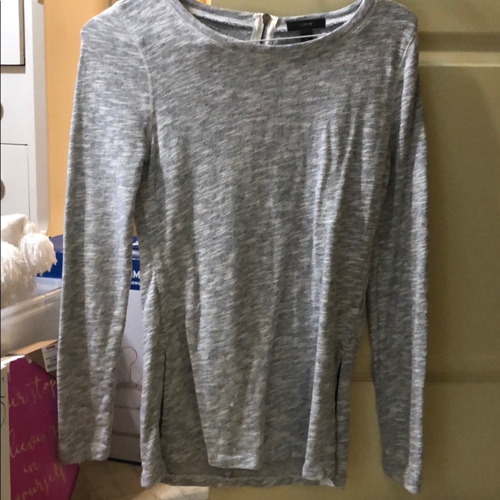 J crew grey sweater